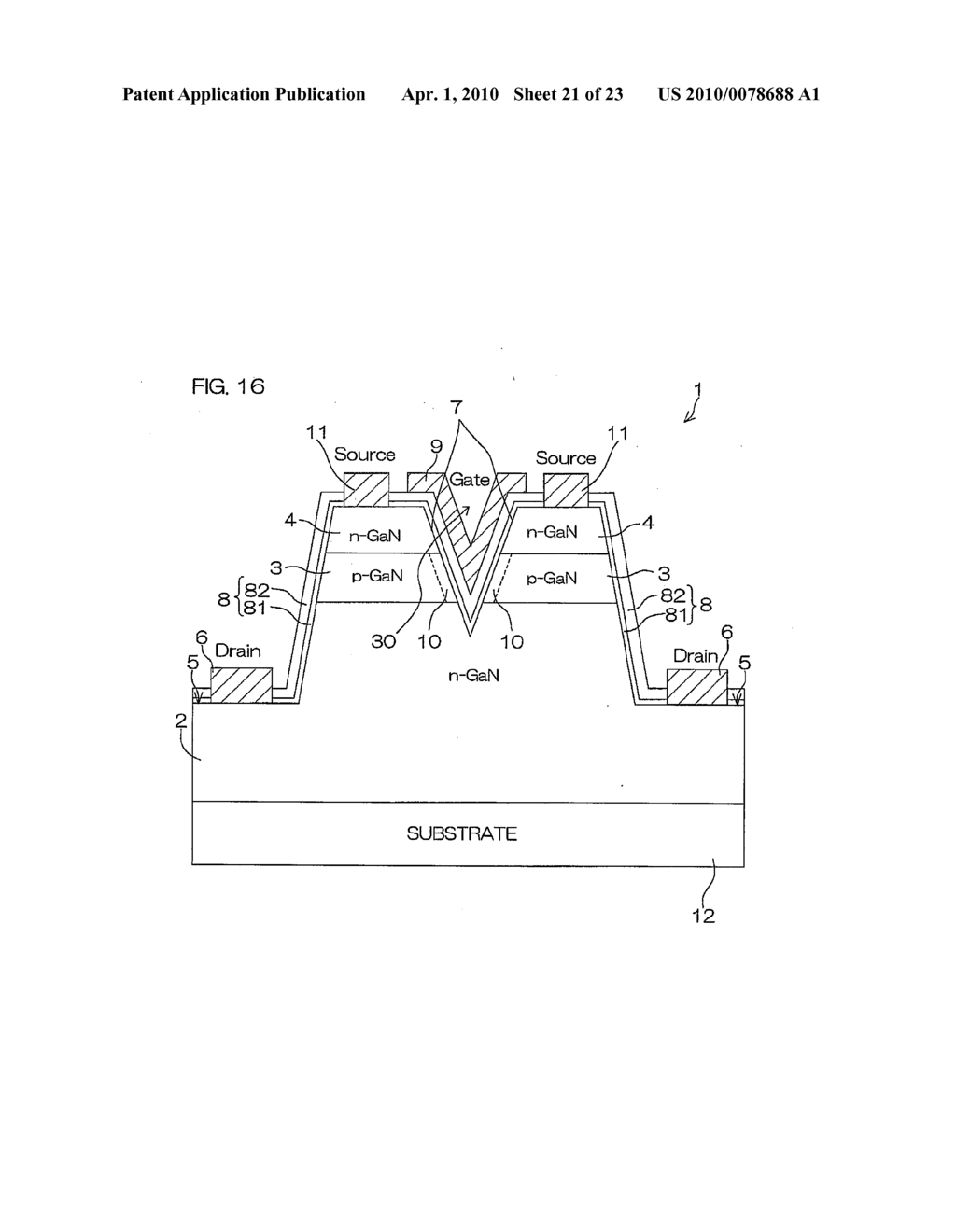 NITRIDE SEMICONDUCTOR DEVICE, NITRIDE SEMICONDUCTOR PACKAGE, AND METHOD FOR MANUFACTURING NITRIDE SEMICONDUCTOR DEVICE - diagram, schematic, and image 22