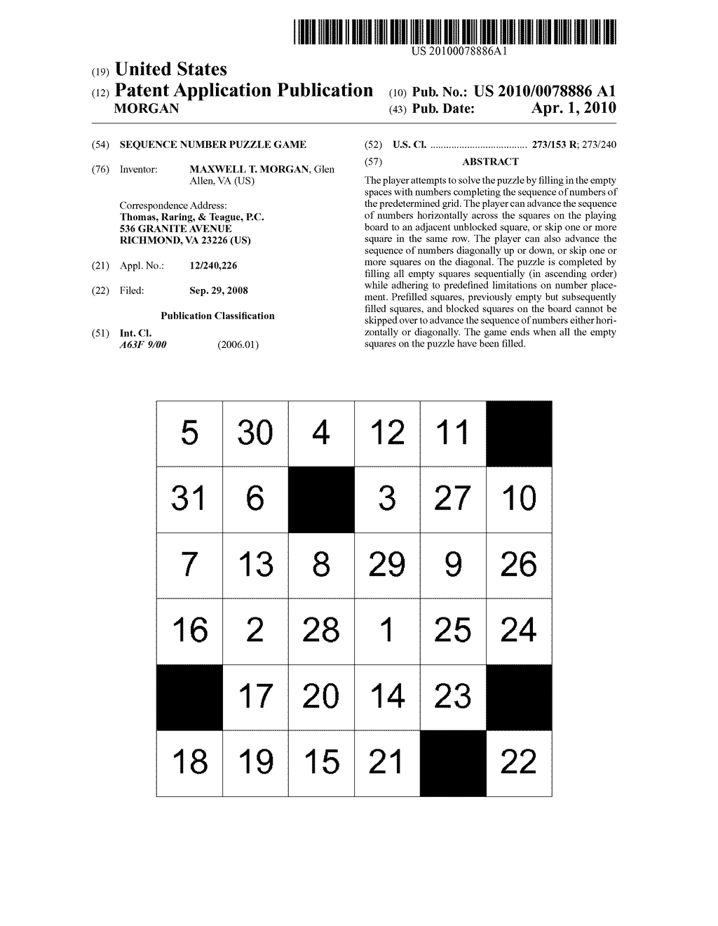 SEQUENCE NUMBER PUZZLE GAME - diagram, schematic, and image 01