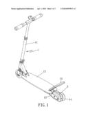 Scooter with driving mechanism diagram and image