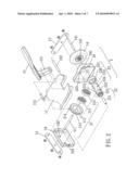 Scooter with driving mechanism diagram and image