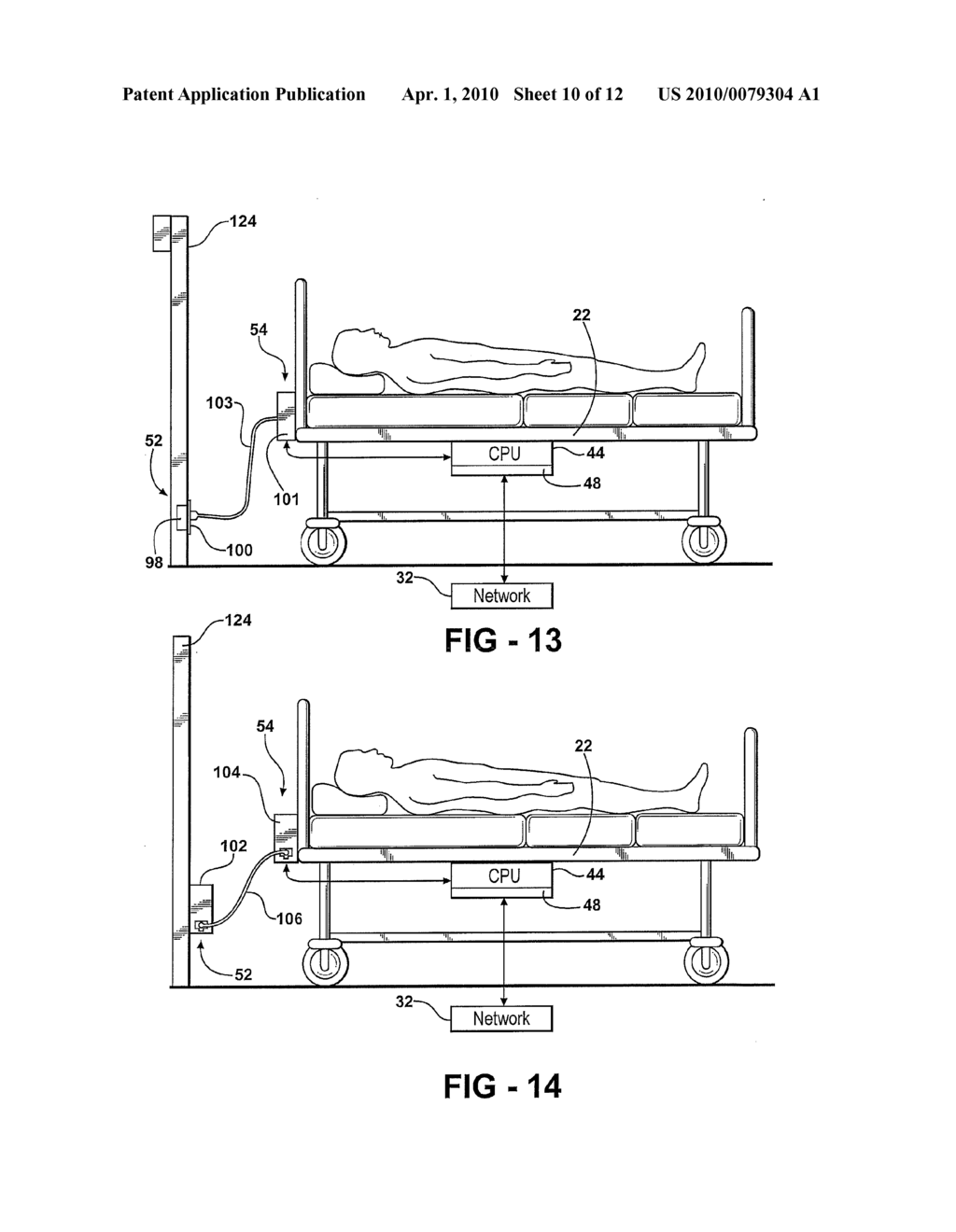 LOCATION DETECTION SYSTEM FOR A PATIENT HANDLING DEVICE - diagram, schematic, and image 11