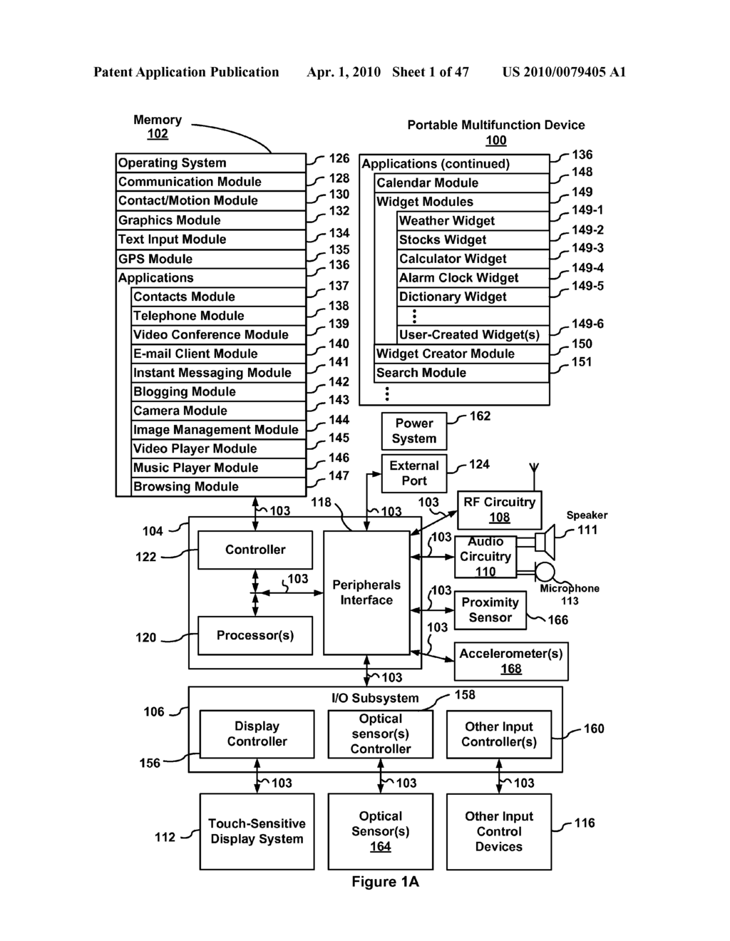 Touch Screen Device, Method, and Graphical User Interface for Moving On-Screen Objects Without Using a Cursor - diagram, schematic, and image 02