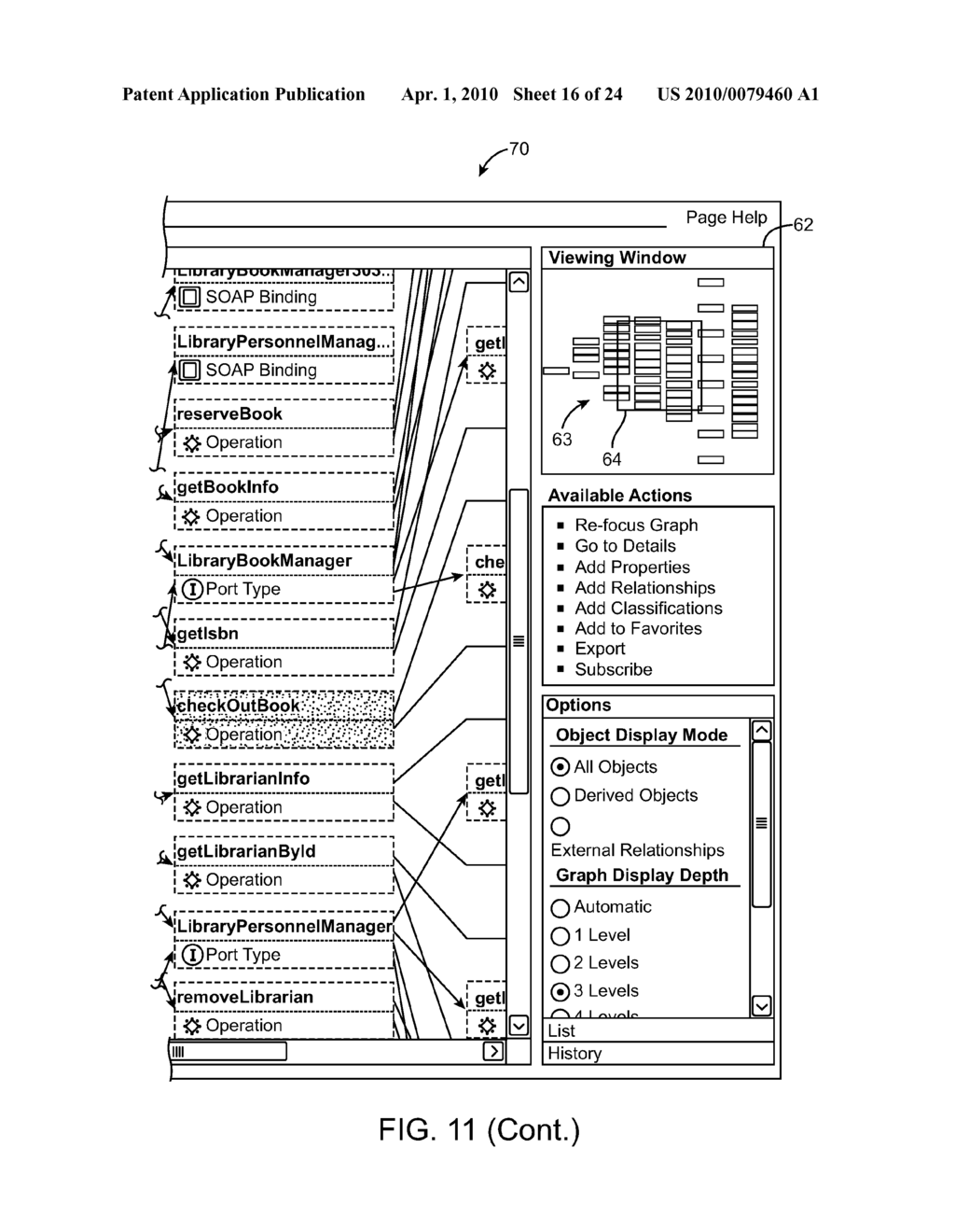  METHOD AND SYSTEM FOR GENERATING AND DISPLAYING AN INTERACTIVE DYNAMIC SELECTIVE VIEW OF MULTIPLY CONNECTED OBJECTS - diagram, schematic, and image 17