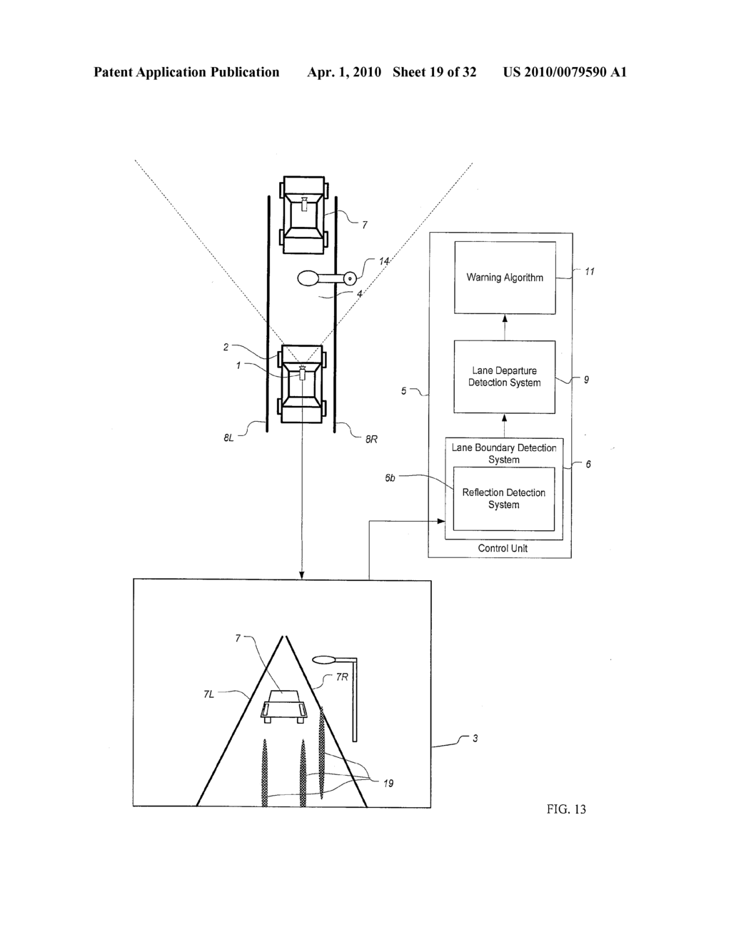 METHOD AND SYSTEM FOR VIDEO-BASED ROAD CHARACTERIZATION, LANE DETECTION AND DEPARTURE PREVENTION - diagram, schematic, and image 20