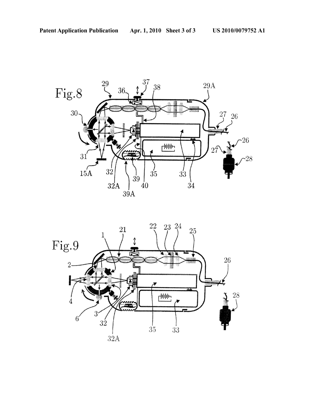 SPECTROMETER SENSOR COMPRISING MOVING OPTICAL MEANS AND CORRESPONDING SPECTROMETER - diagram, schematic, and image 04