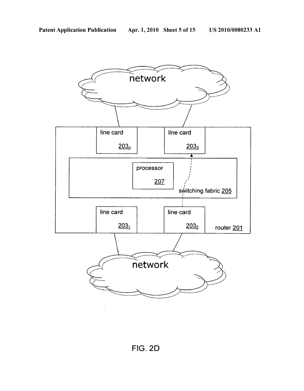 Demand-based distribution of internet protocol forwarding information within a router - diagram, schematic, and image 06