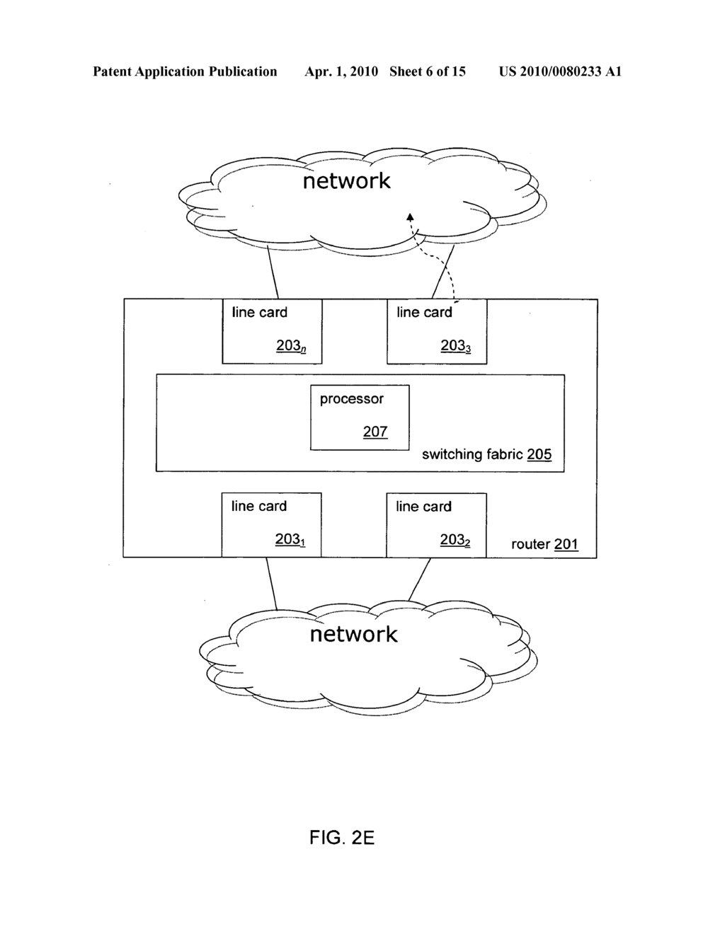 Demand-based distribution of internet protocol forwarding information within a router - diagram, schematic, and image 07