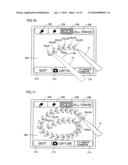 STORAGE MEDIUM STORING IMAGE PROCESSING PROGRAM FOR IMPLEMENTING CONTROLLED IMAGE DISPLAY ACCORDING TO INPUT COORDINATE, INFORMATION PROCESSING DEVICE AND METHOD FOR IMAGE PROCESSING diagram and image