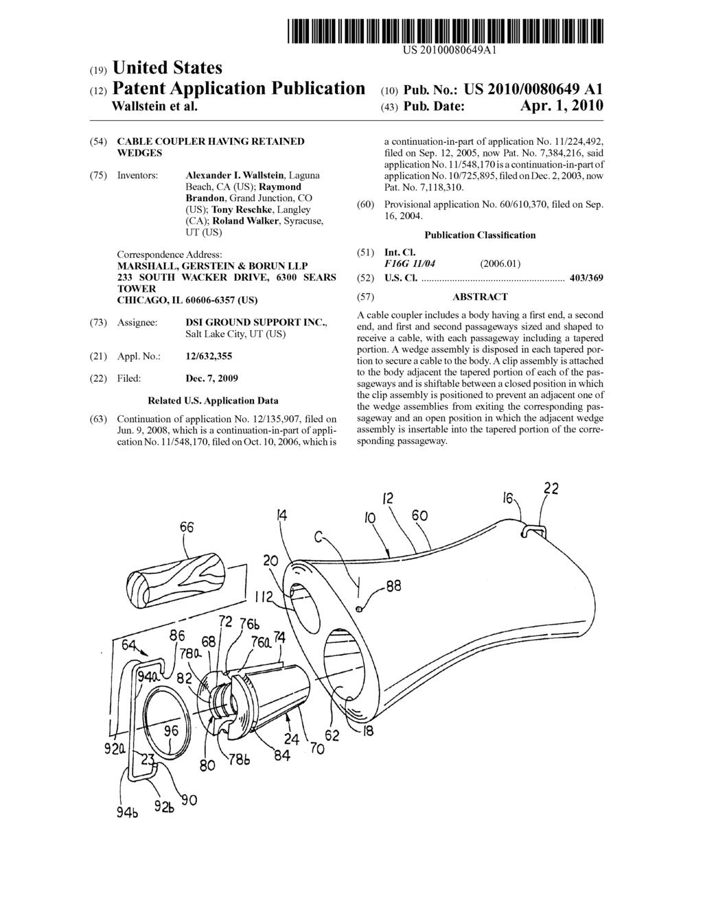 Cable Coupler Having Retained Wedges - diagram, schematic, and image 01