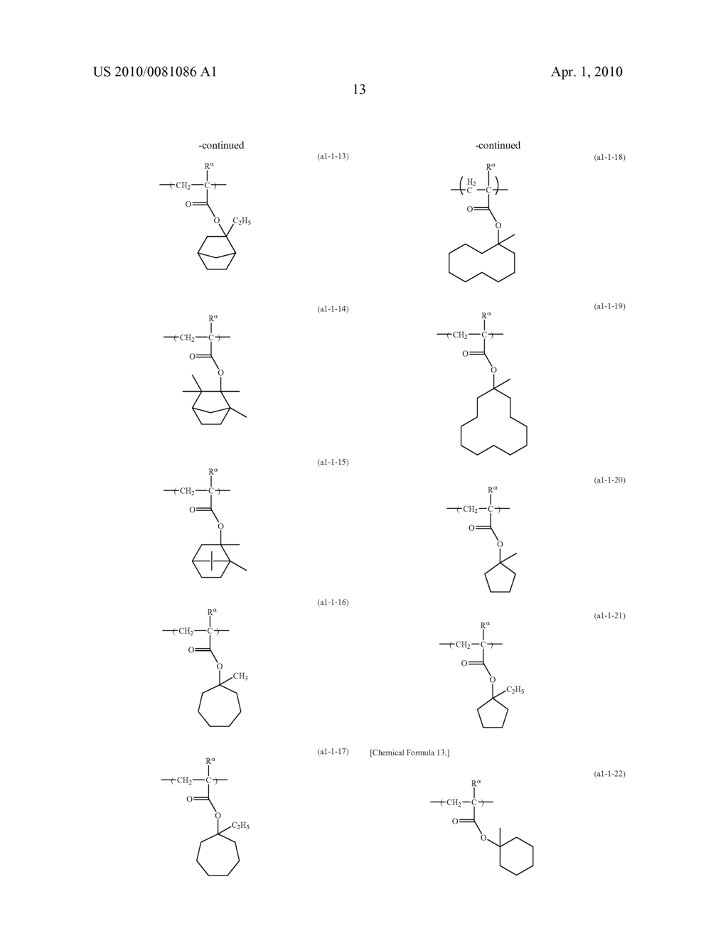 POSITIVE RESIST COMPOSITION, METHOD OF FORMING RESIST PATTERN, AND POLYMERIC COMPOUND - diagram, schematic, and image 14