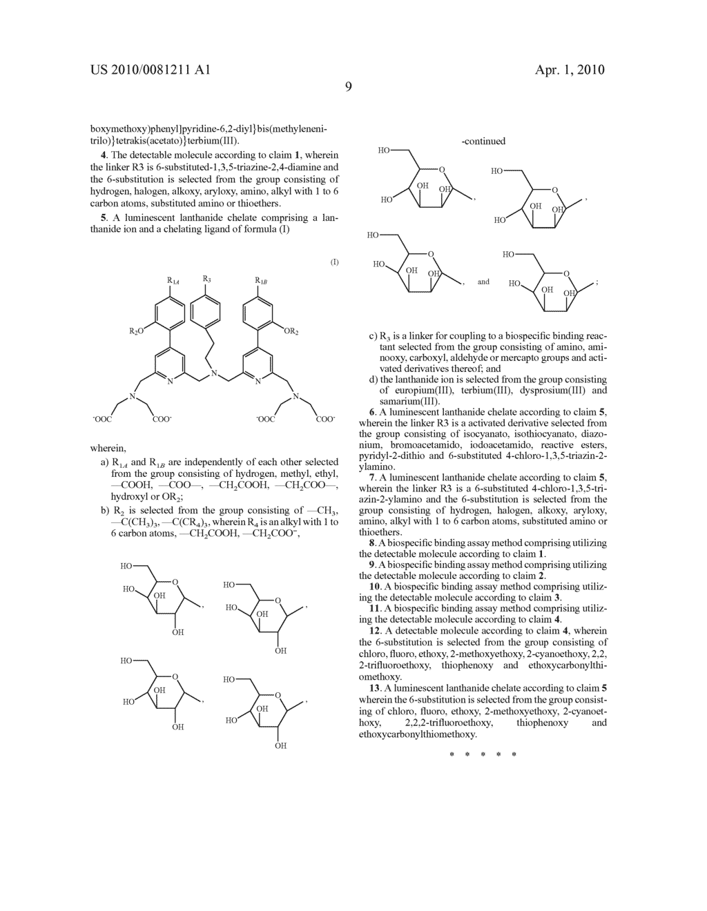 LUMINESCENT LANTHANIDE LABELLING REAGENTS AND THEIR USE - diagram, schematic, and image 10