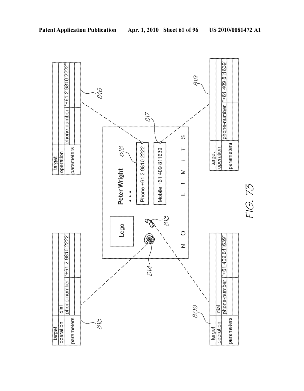 Performing an Action in a Mobile Telecommunication Device - diagram, schematic, and image 62