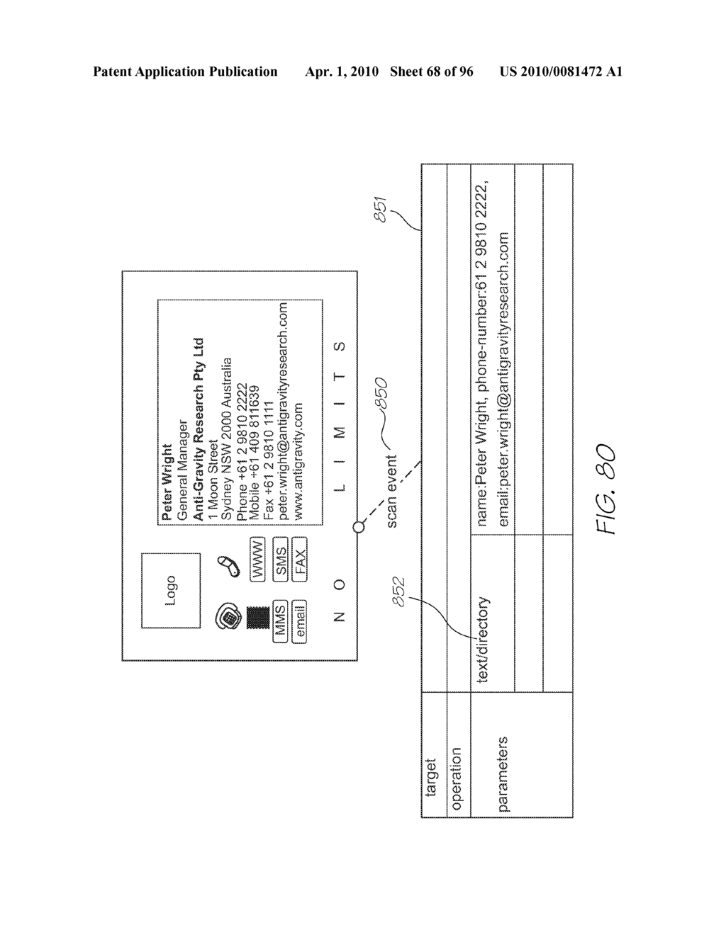 Performing an Action in a Mobile Telecommunication Device - diagram, schematic, and image 69