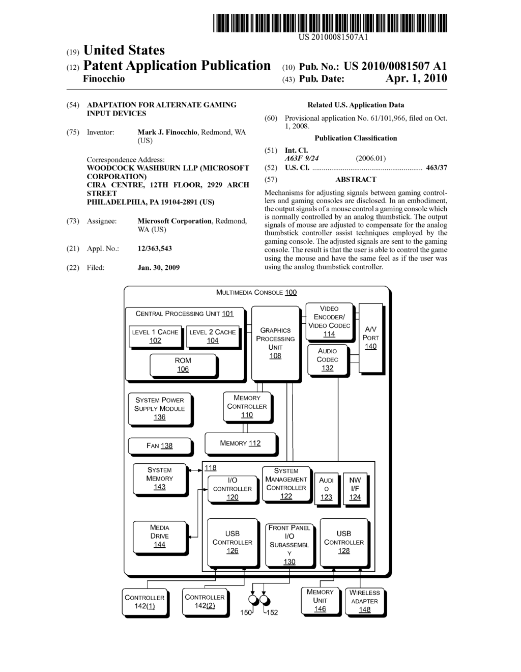 Adaptation for Alternate Gaming Input Devices - diagram, schematic, and image 01