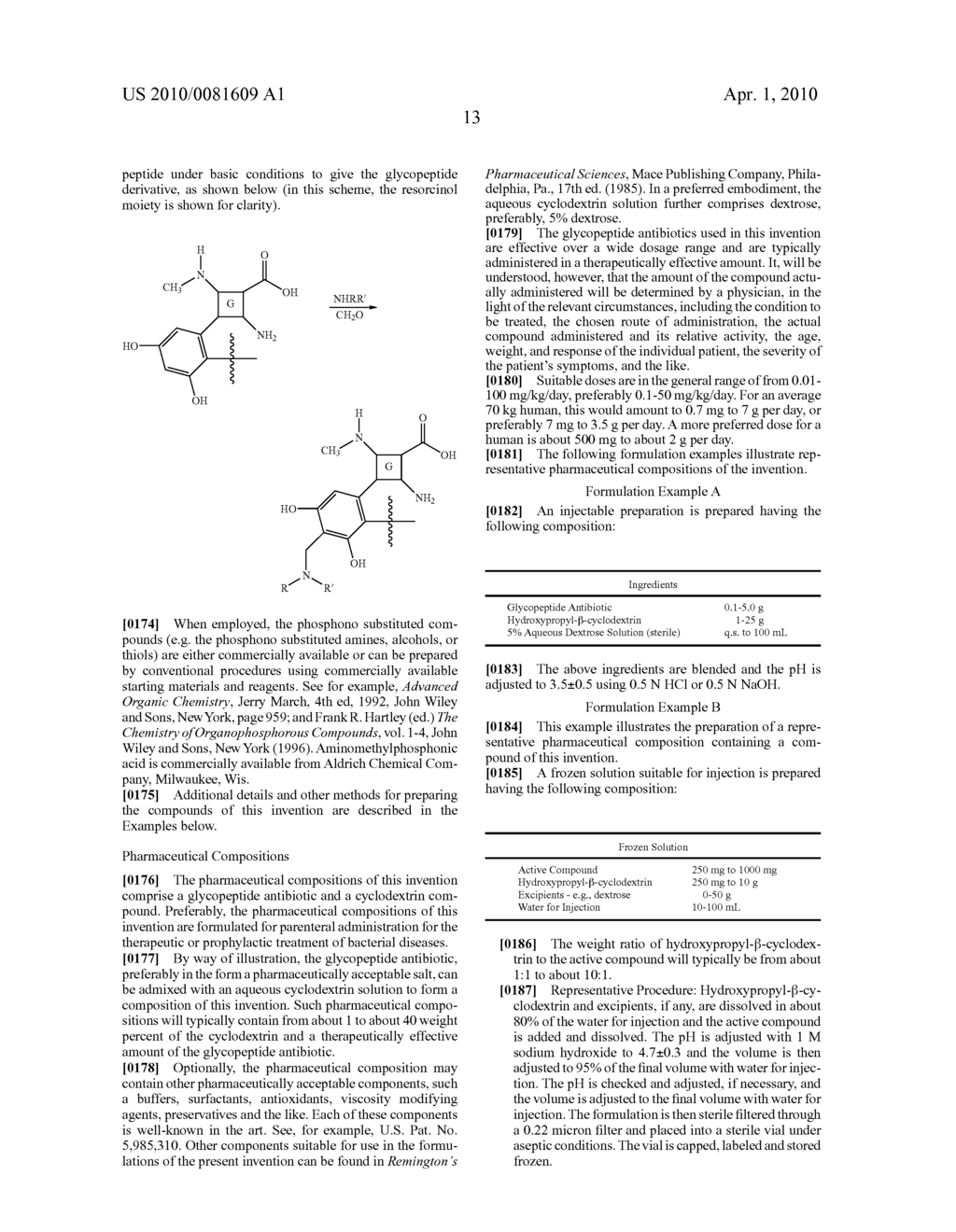 PHARMACEUTICAL COMPOSITIONS CONTAINING A GLYCOPEPTIDE ANTIBIOTIC AND A CYCLODEXTRIN - diagram, schematic, and image 14