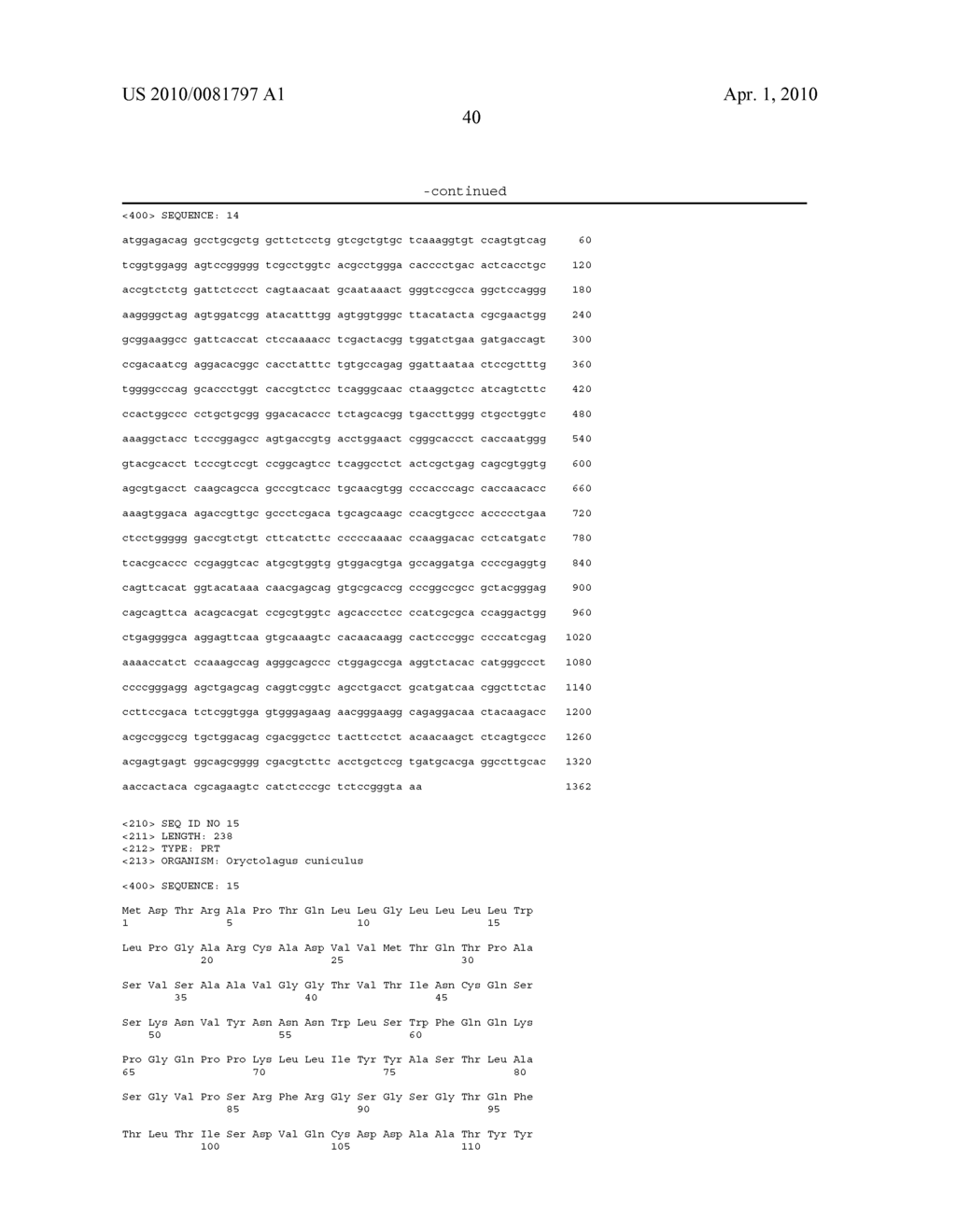 Manipulation of Cytokine Levels Using CD83 Gene Products - diagram, schematic, and image 61