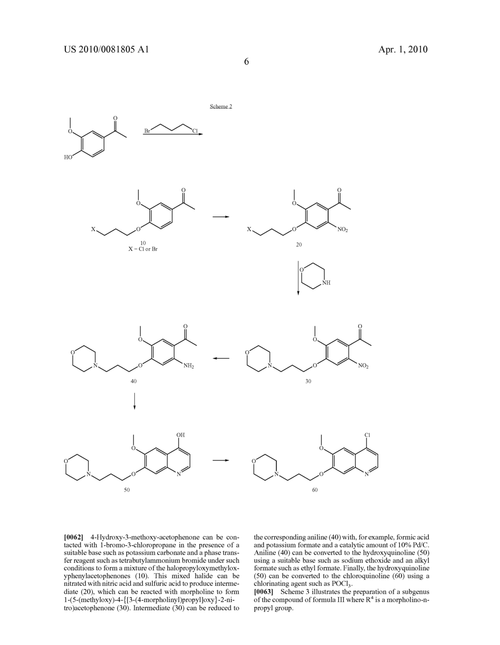 Preparation of a Quinolinyloxydiphenylcyclopropanedicarboxamide - diagram, schematic, and image 07