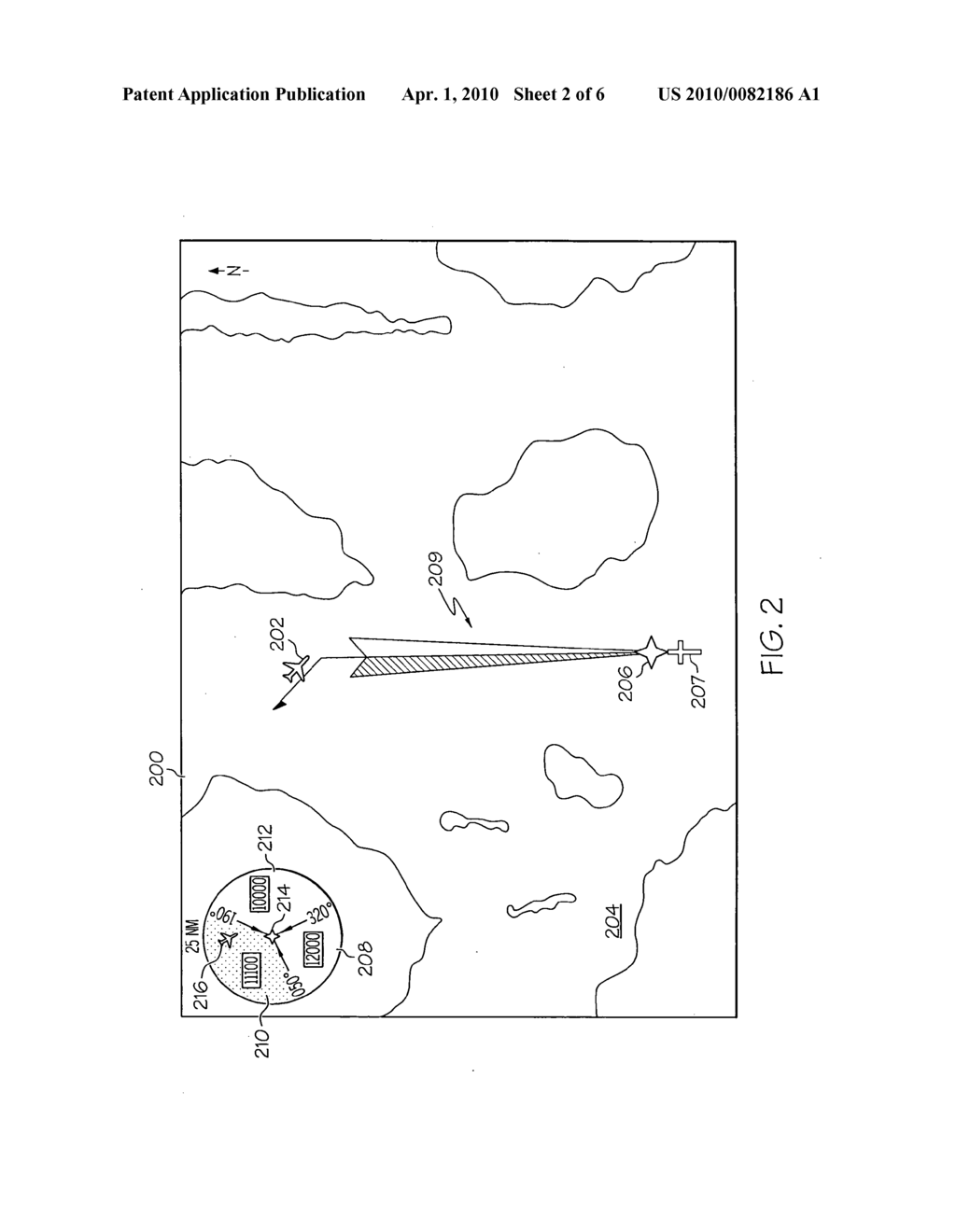 METHODS AND SYSTEMS FOR INDICATING WHETHER AN AIRCRAFT IS BELOW A MINIMUM ALTITUDE CRITERION FOR A SECTOR - diagram, schematic, and image 03