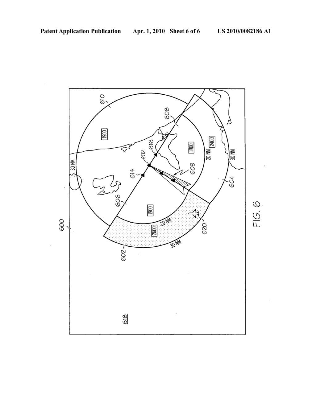 METHODS AND SYSTEMS FOR INDICATING WHETHER AN AIRCRAFT IS BELOW A MINIMUM ALTITUDE CRITERION FOR A SECTOR - diagram, schematic, and image 07