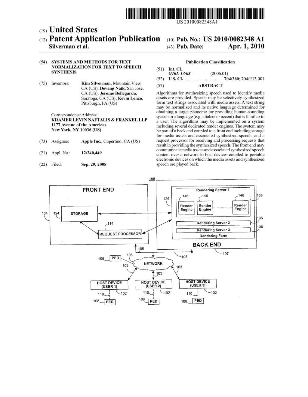 SYSTEMS AND METHODS FOR TEXT NORMALIZATION FOR TEXT TO SPEECH SYNTHESIS - diagram, schematic, and image 01