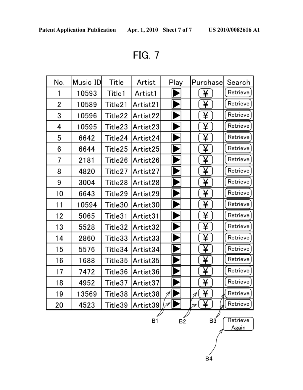 APPARATUS FOR MUSIC RETRIEVAL, METHOD FOR MUSIC RETRIEVAL, AND PROGRAM FOR MUSIC RETRIEVAL - diagram, schematic, and image 08