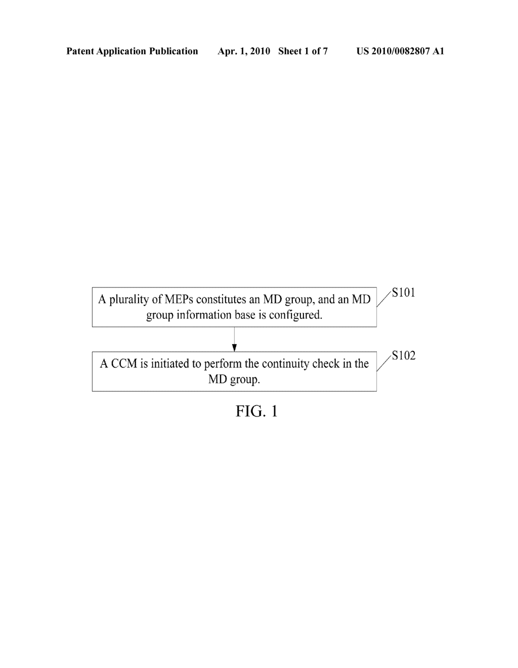 CONTINUITY CHECK METHOD, MAINTENANCE END POINT AND SYSTEM THEREOF - diagram, schematic, and image 02