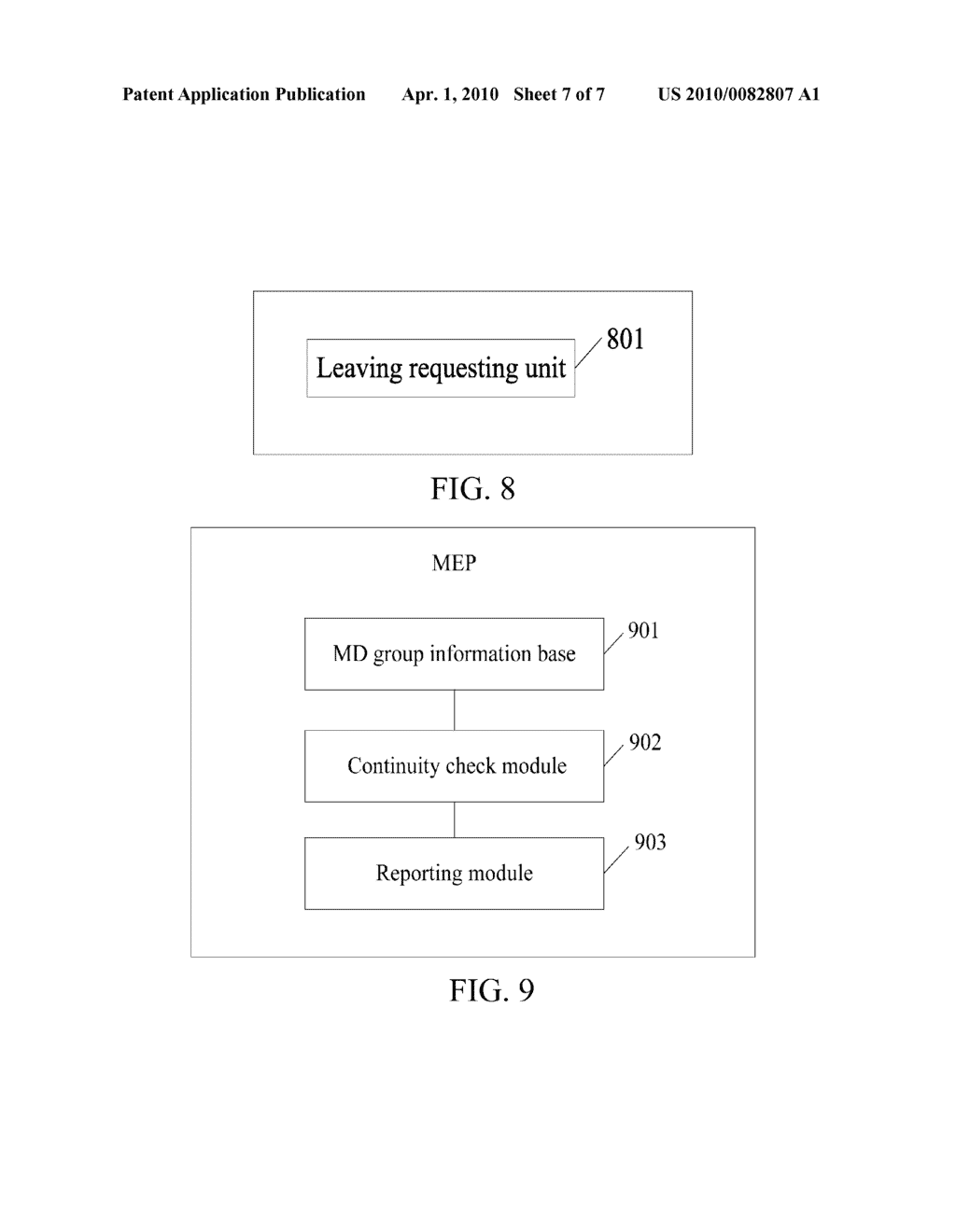 CONTINUITY CHECK METHOD, MAINTENANCE END POINT AND SYSTEM THEREOF - diagram, schematic, and image 08