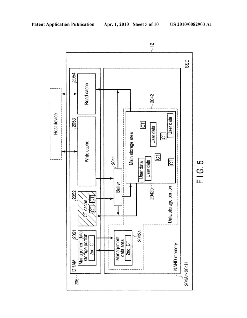 NON-VOLATILE SEMICONDUCTOR MEMORY DRIVE, INFORMATION PROCESSING APPARATUS AND DATA ACCESS CONTROL METHOD OF THE NON-VOLATILE SEMICONDUCTOR MEMORY DRIVE - diagram, schematic, and image 06