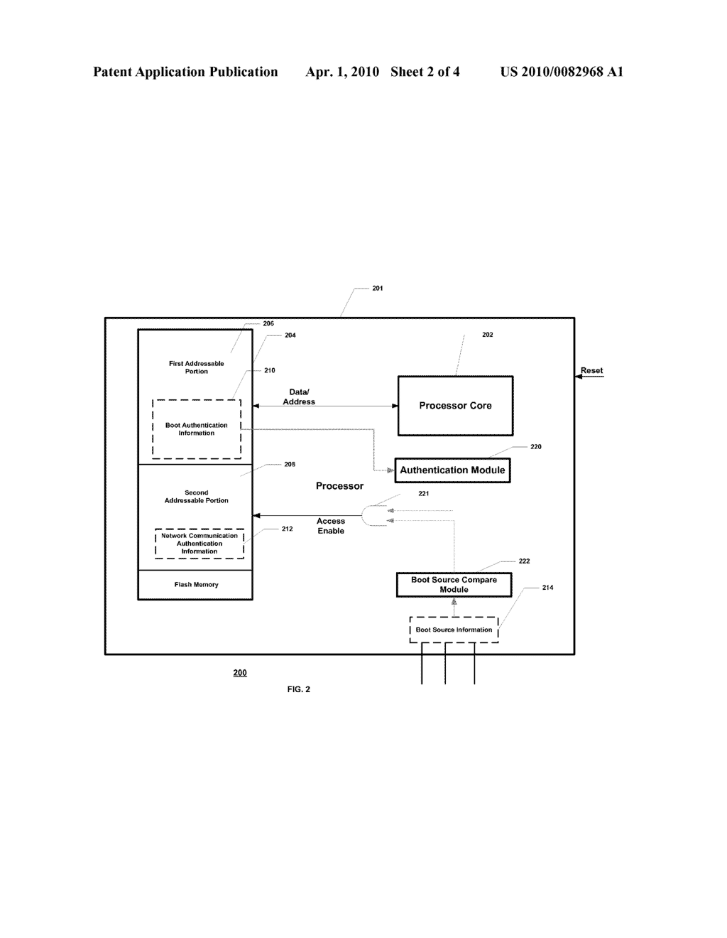 PROCESSOR BOOT SECURITY DEVICE AND METHODS THEREOF - diagram, schematic, and image 03