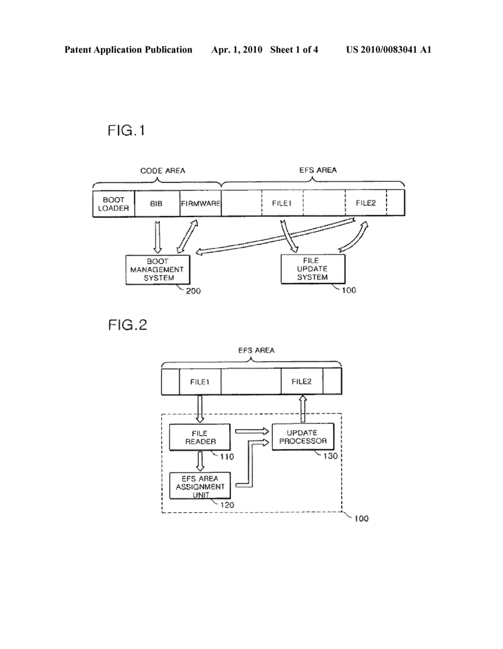 FILE UPDATE SYSTEM AND BOOT MANAGEMENT SYSTEM OF MOBILE COMMUNICATION TERMINAL, METHOD OF UPDATING FILE IN MOBILE COMMUNICATION TERMINAL, AND METHOD OF BOOTING MOBILE COMMUNICATION TERMINAL - diagram, schematic, and image 02