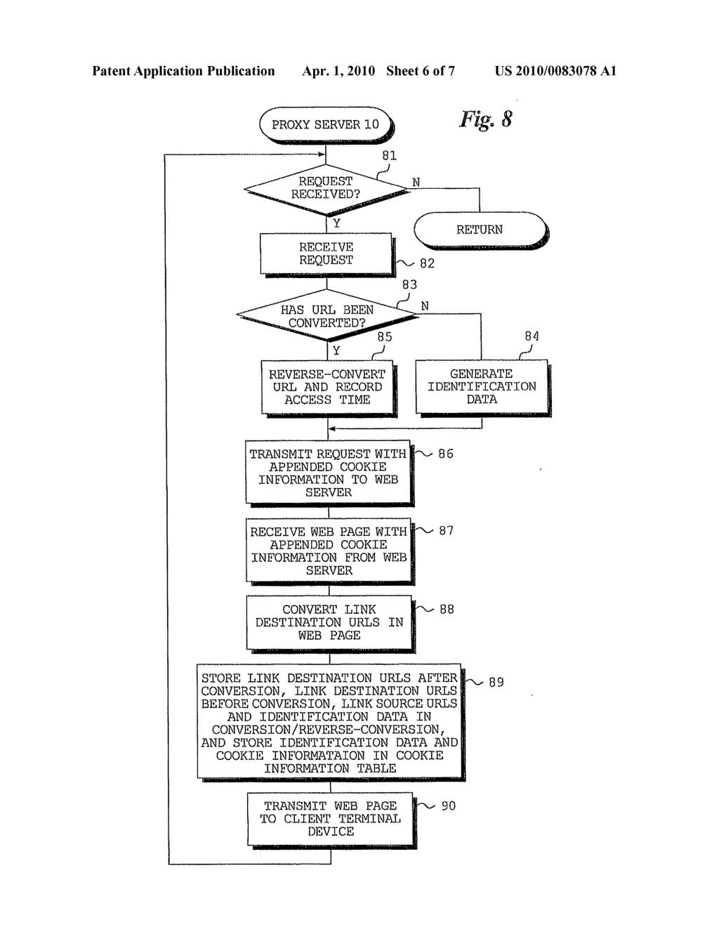 PROXY SERVER, AND METHOD AND PROGRAM FOR CONTROLLING SAME - diagram, schematic, and image 07