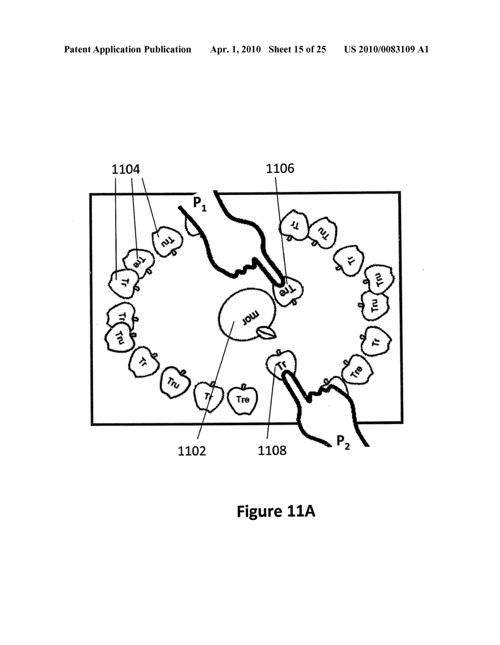 METHOD FOR HANDLING INTERACTIONS WITH MULTIPLE USERS OF AN INTERACTIVE INPUT SYSTEM, AND INTERACTIVE INPUT SYSTEM EXECUTING THE METHOD - diagram, schematic, and image 16