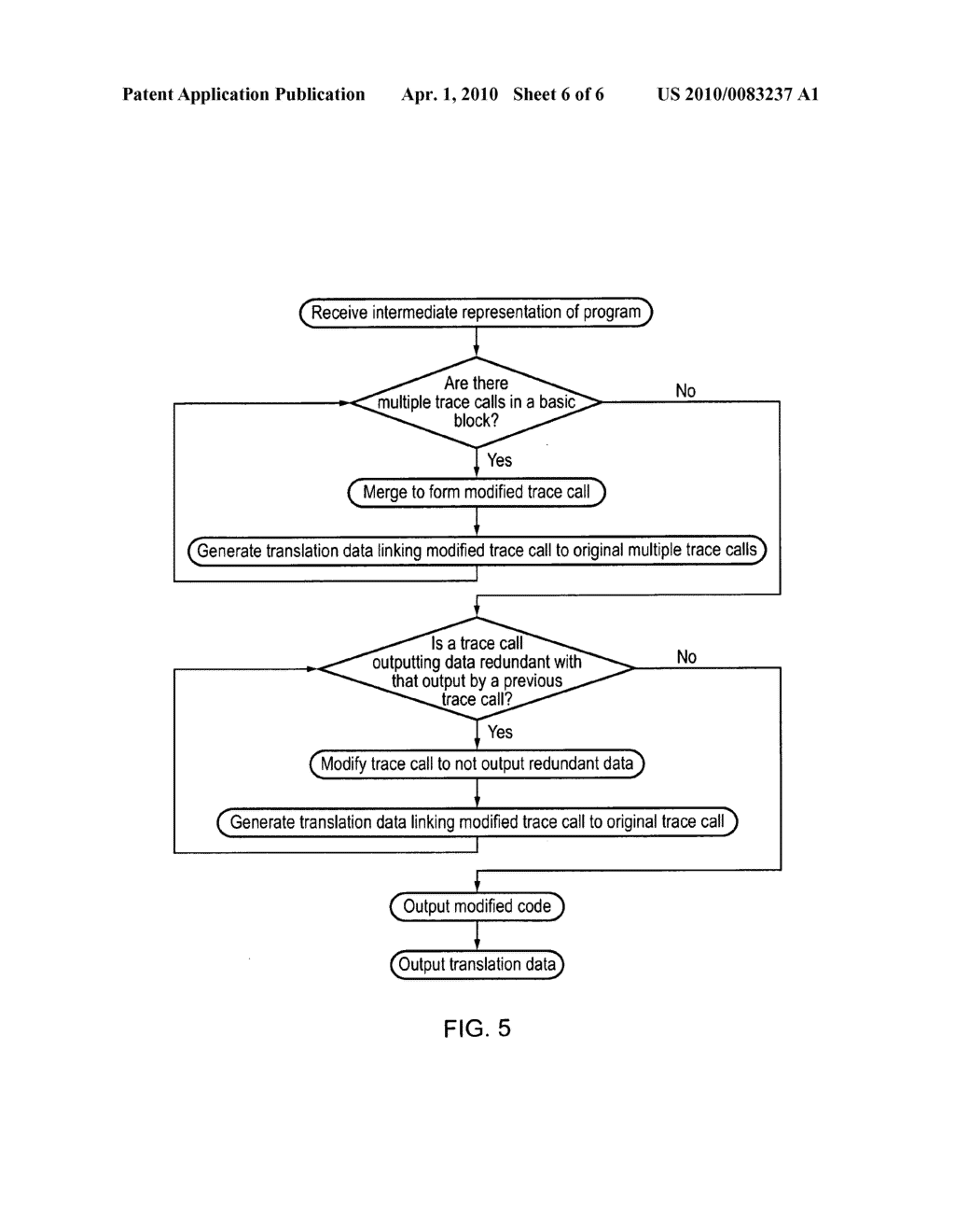 Reducing trace overheads by modifying trace operations - diagram, schematic, and image 07