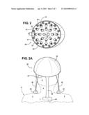 BREATHABLE HELMET DESIGN WITH INNER SPRING/FLUID BIASING OR CUSHIONING SUPPORT FOR ABSORBING AND REDISTRIBUTING IMPACT FORCES diagram and image