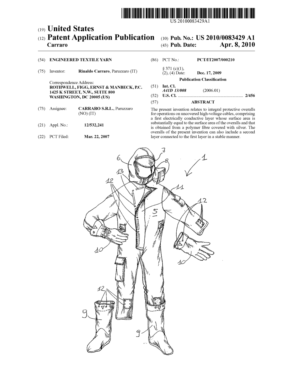 ENGINEERED TEXTILE YARN - diagram, schematic, and image 01