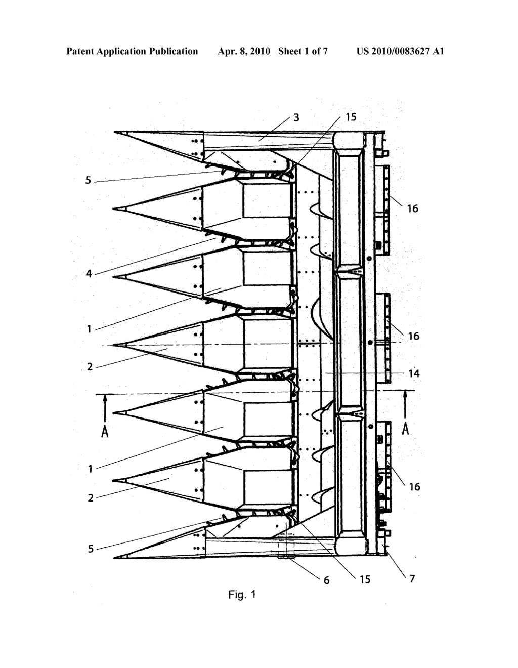 HARVESTER ADAPTER WITH STALK SHREDDER FOR HARVESTING GRAIN CROPS, PARTICULARLY SUNFLOWER - diagram, schematic, and image 02