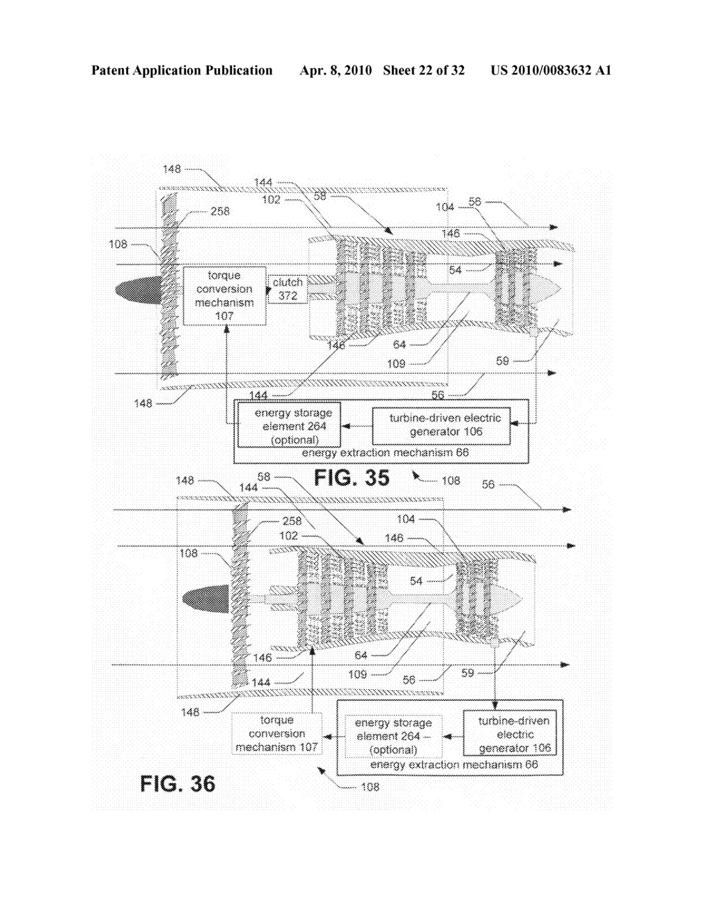 Hybrid propulsive engine including at least one independently rotatable compressor rotor - diagram, schematic, and image 23