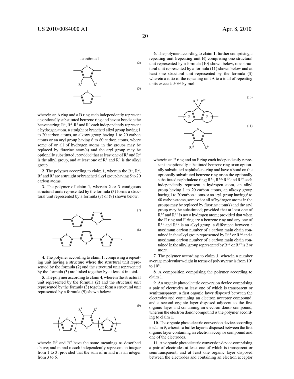 ORGANIC PHOTOELECTRIC CONVERSION DEVICE AND POLYMER USEFUL FOR PRODUCING THE SAME - diagram, schematic, and image 22