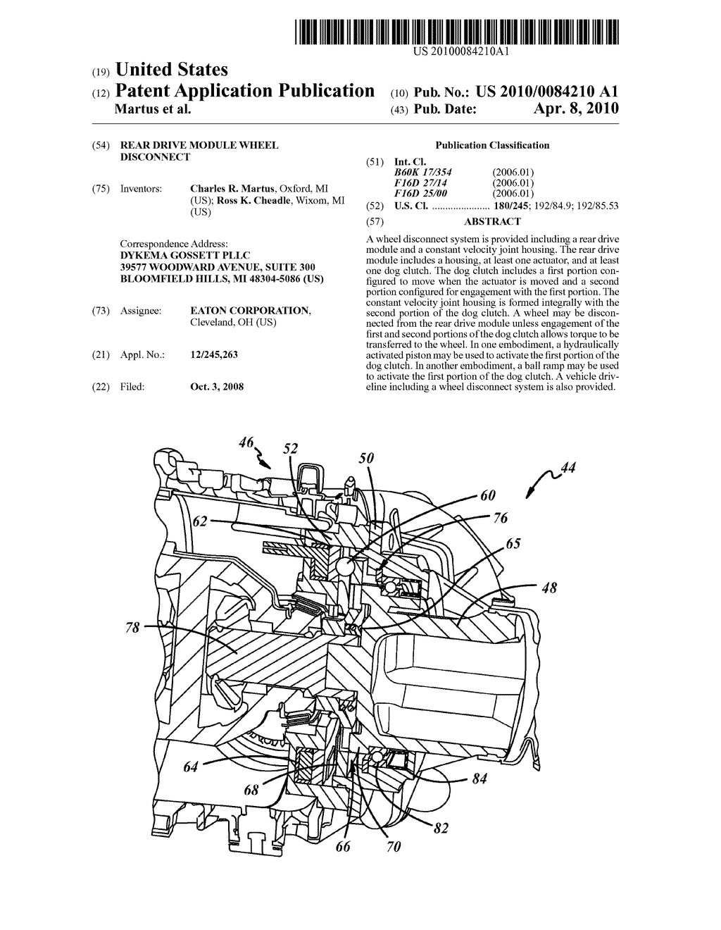 REAR DRIVE MODULE WHEEL DISCONNECT - diagram, schematic, and image 01