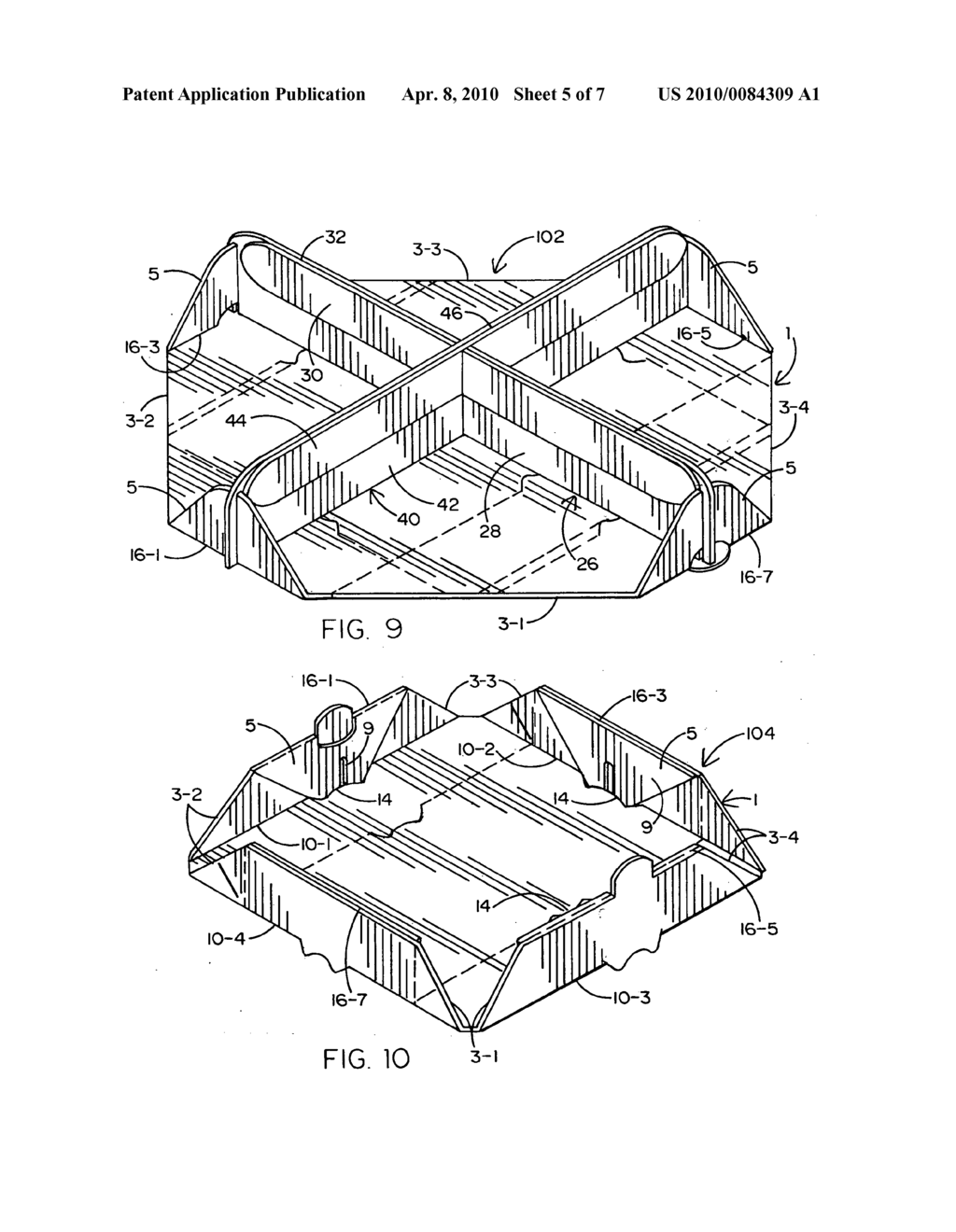 Foldable tray for packaging bakery products - diagram, schematic, and image 06