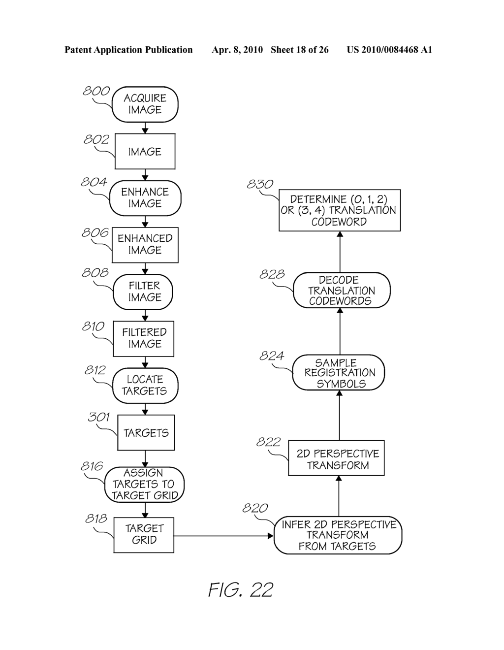 METHOD OF IMAGING CODING PATTERN COMPRISING COLUMNS AND ROWS OF COORDINATE DATA - diagram, schematic, and image 19