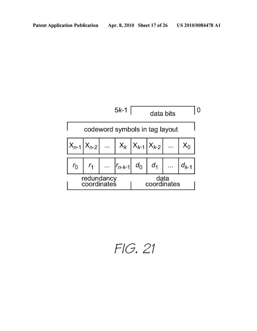 CODING PATTERN COMPRISING COLUMNS AND ROWS OF COORDINATE DATA - diagram, schematic, and image 18