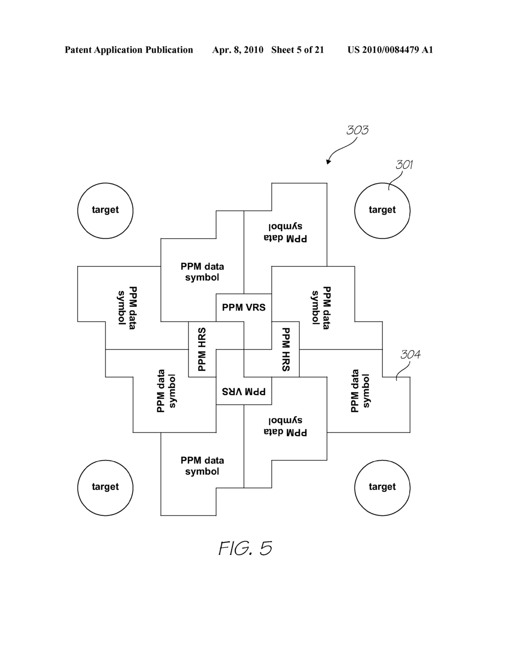 POSITION-CODING PATTERN HAVING TAG COORDINATES ENCODED BY BIT-SHIFTED SUBSEQUENCES OF CYCLIC POSITION CODE - diagram, schematic, and image 06