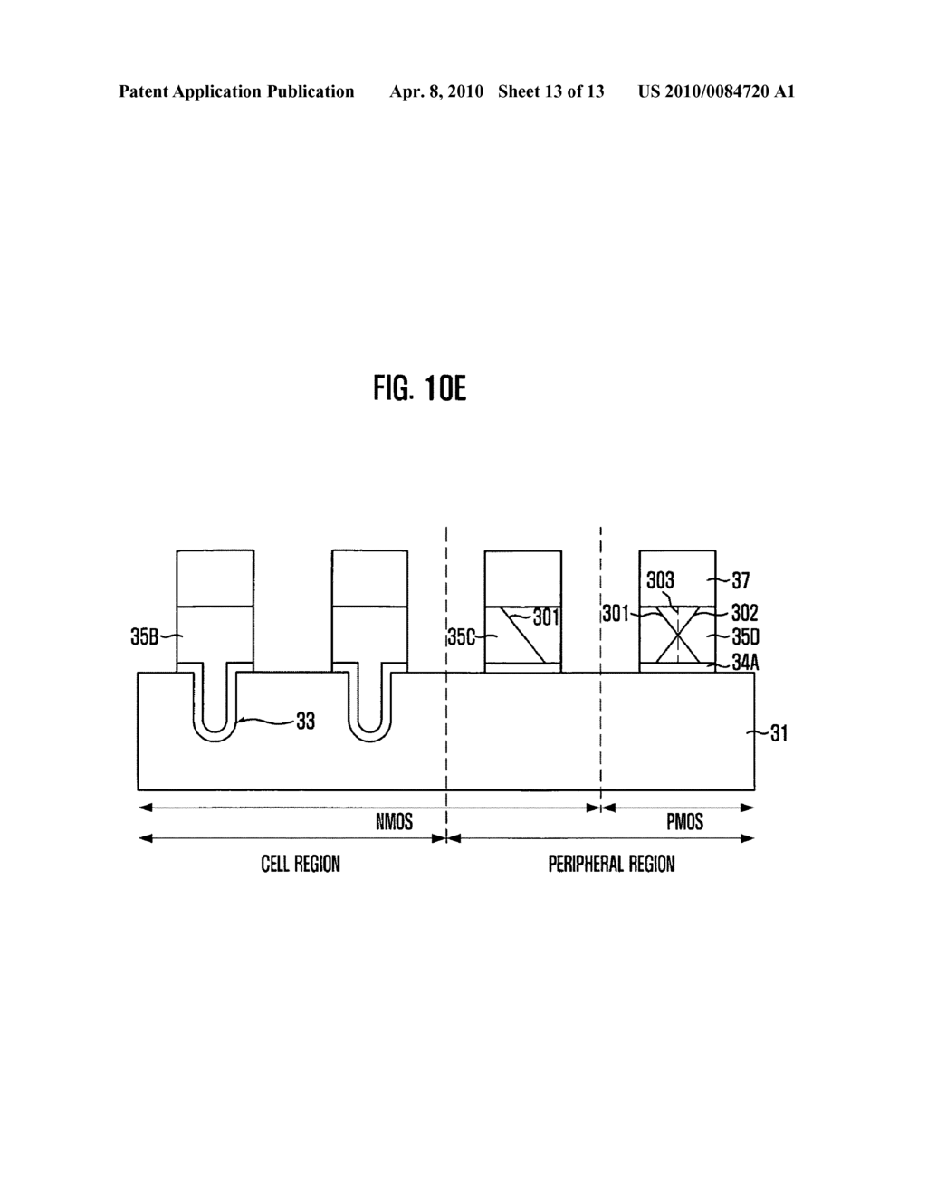 Gate in semiconductor device and method of fabricating the same - diagram, schematic, and image 14