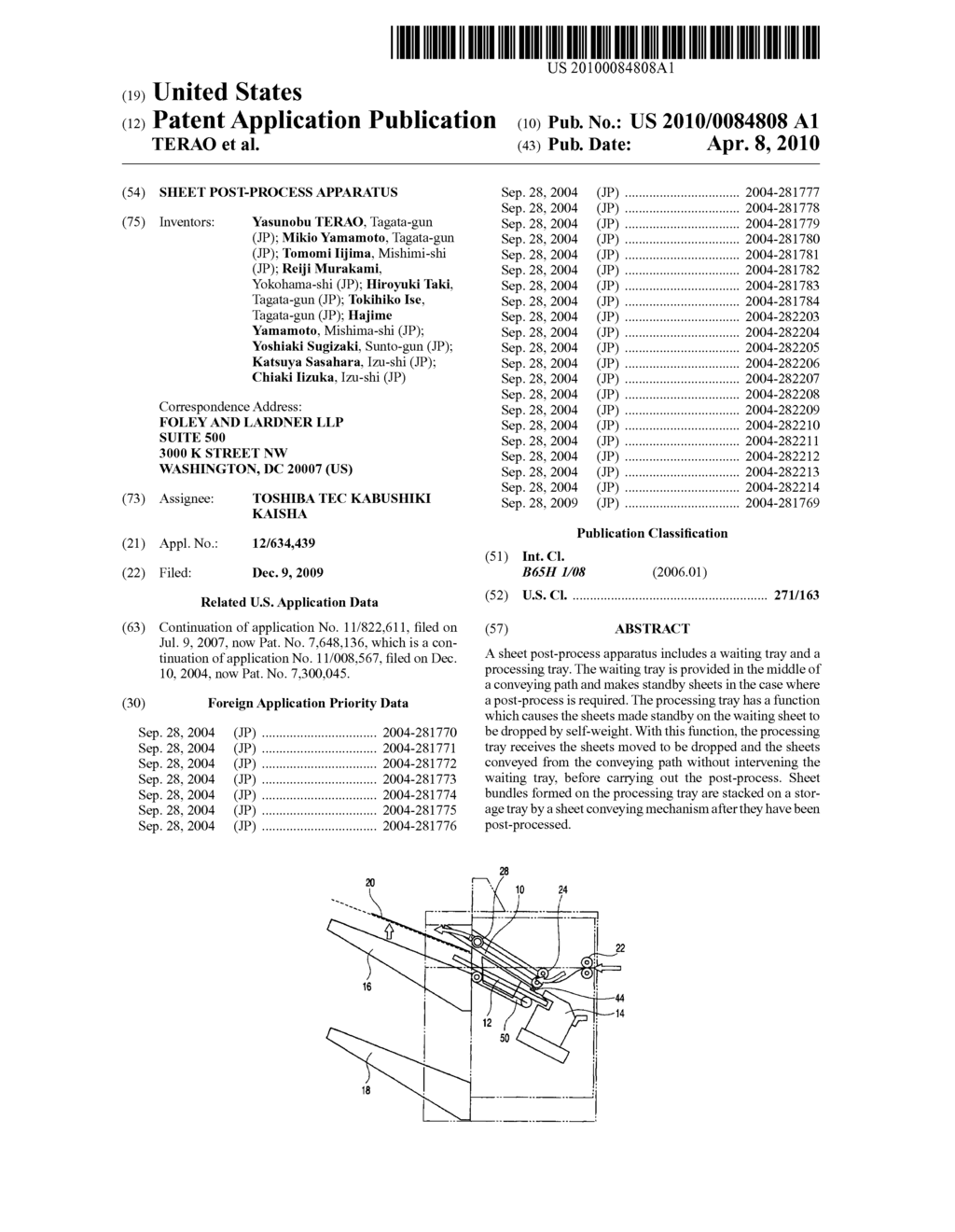 SHEET POST-PROCESS APPARATUS - diagram, schematic, and image 01