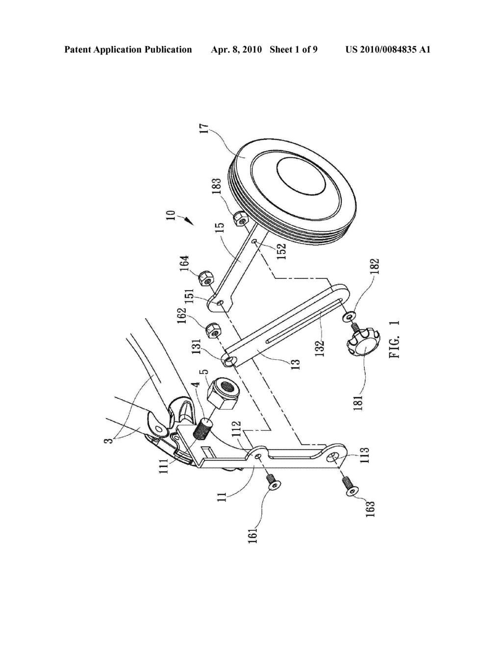 AUXILIARY WHEEL STRUCTURE FOR KID BICYCLE - diagram, schematic, and image 02