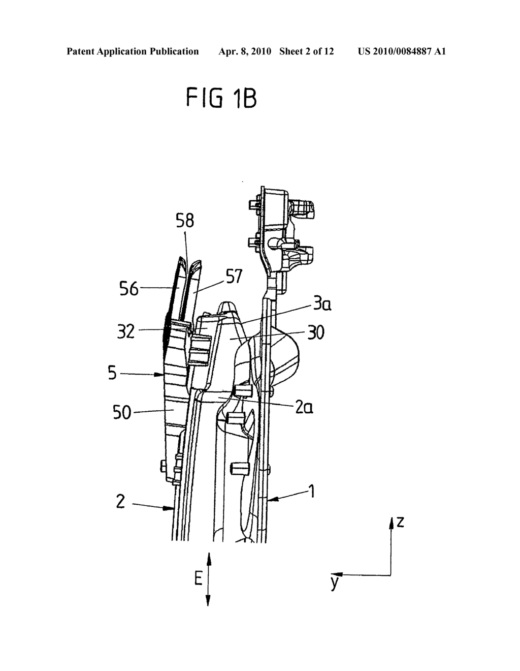 Unit support for a motor vehicle door - diagram, schematic, and image 03