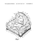 Plastic booster seat apparatus diagram and image