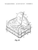 Plastic booster seat apparatus diagram and image