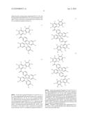 MATERIAL FOR ORGANIC ELECTROLUMINESCENCE DEVICE AND ELECTROLUMINESCENCE DEVICE EMPLOYING THE SAME diagram and image